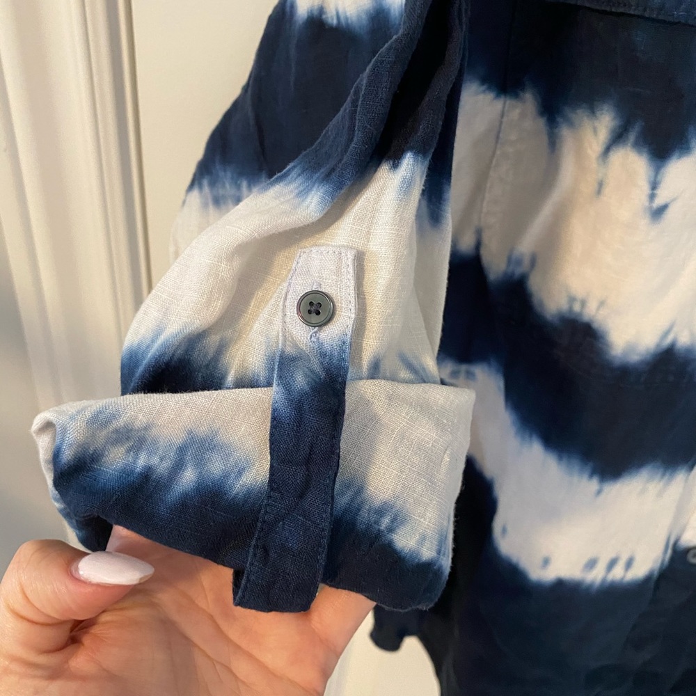 NWT The Group Babaton 100% Linen Utility Shirt - Picture 9 of 10